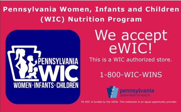 WIC Approved Vendor decal